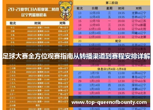 足球大赛全方位观赛指南从转播渠道到赛程安排详解